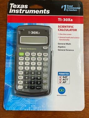Texas Instruments TI-30Xa Scientific Calculator - Gray, Black.